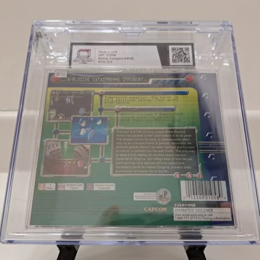 Brand New Sealed Playstation Megaman X5 PS1 Psone Graded Player 1 Rating 80